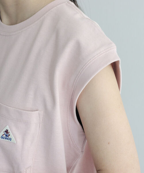 GEVACO（ゲバコ）の「【GEVACO/ゲバコ】ヘビー天竺フレンチスリーブＴシャツ（Tシャツ/カットソー・レディース・サックスブルー/ベージュ/サーモンピンク/オフホワイト/チャコールグレー・38/36）」の20枚目の写真