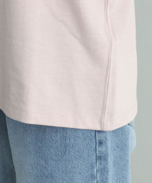 GEVACO（ゲバコ）の「【GEVACO/ゲバコ】ヘビー天竺フレンチスリーブＴシャツ（Tシャツ/カットソー・レディース・サックスブルー/ベージュ/サーモンピンク/オフホワイト/チャコールグレー・38/36）」の21枚目の写真