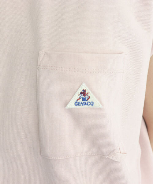 GEVACO（ゲバコ）の「【GEVACO/ゲバコ】ヘビー天竺フレンチスリーブＴシャツ（Tシャツ/カットソー・レディース・サックスブルー/ベージュ/サーモンピンク/オフホワイト/チャコールグレー・38/36）」の22枚目の写真