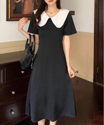 urge：（アージコロン ）の「【URGE：】ダブルカラー 半袖 ワンピース（ワンピース）」