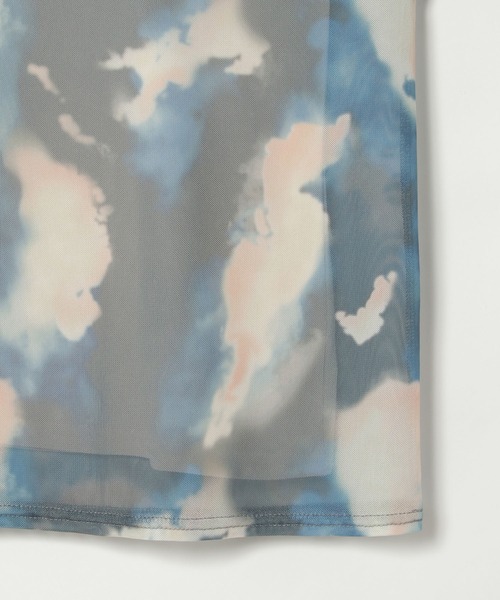 notch.(ノッチ)の「水彩柄シアーTシャツ(Tシャツ/カットソー・レディース・ネイビー/ブラウン/イエロー・M)」の22枚目の写真