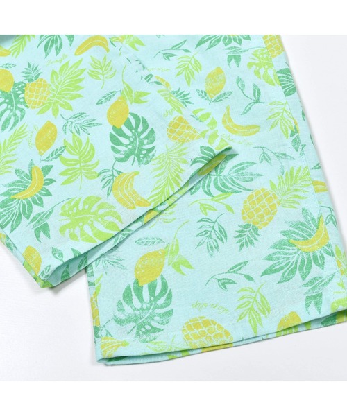 SLAP SLIP（スラップスリップ）の「【お揃い】綿麻フルーツ柄アニマルサファリ柄サロペット(80~120cm)（つなぎ/オールインワン・キッズ・グリーン系その他/ブルー系その他・120/90/80/100/110）」の12枚目の写真