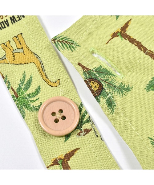 SLAP SLIP（スラップスリップ）の「【お揃い】綿麻フルーツ柄アニマルサファリ柄サロペット(80~120cm)（つなぎ/オールインワン・キッズ・グリーン系その他/ブルー系その他・120/90/80/100/110）」の15枚目の写真