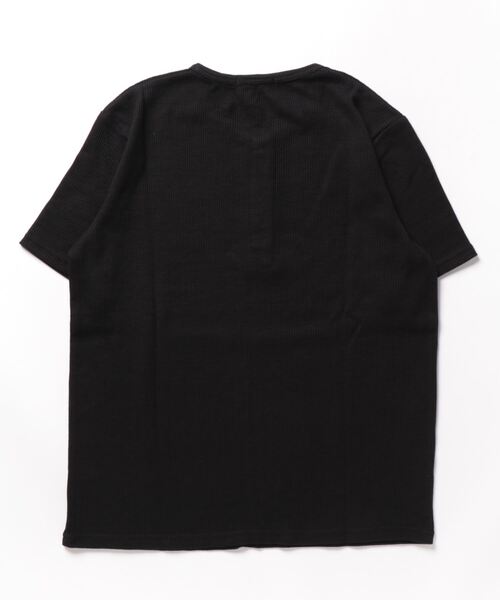 STYLEBLOCK（スタイルブロック）の「TCワッフル3Bヘンリー半袖Tシャツ（Tシャツ/カットソー・メンズ・ホワイト/杢グレー/ブラック/グレイッシュベージュ・L/M/LL）」の5枚目の写真