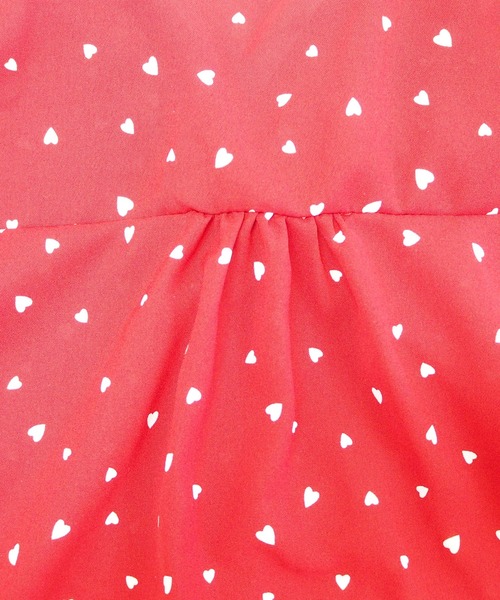 DiamondHearts（ダイヤモンドハーツ）の「ハート柄シフォンシャツ（シャツ/ブラウス・レディース・ブラック/ベージュ/レッド・MEDIUM/LARGE/X-LARGE）」の7枚目の写真