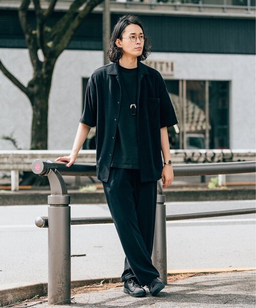 EDIFICE LA BOUCLE（エディフィスラブークル）の「【LA BOUCLE / ラブークル】スウェットパンツ パイル（スウェットパンツ・メンズ・ブラック/ホワイト/ブルー・2/1）」の4枚目の写真