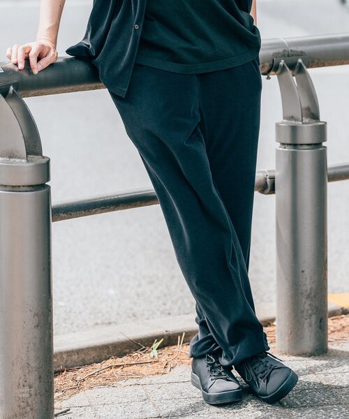 EDIFICE LA BOUCLE（エディフィスラブークル）の「【LA BOUCLE / ラブークル】スウェットパンツ パイル（スウェットパンツ・メンズ・ブラック/ホワイト/ブルー・2/1）」の14枚目の写真