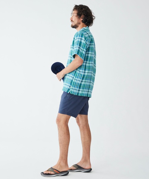 L.L.Bean(エルエルビーン)の「ラギッド・ワッフル・シャツ、トラディショナル・フィット(ゆったりフィット)半袖 プラッド 米国フィット・レギュラー(シャツ/ブラウス・メンズ・ブルー系その他/オレンジ系その他・SMALL/MEDIUM/LARGE/X-LARGE)」の9枚目の写真