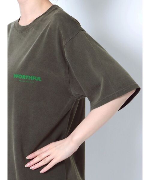 Ungrid（アングリッド）の「ヴィンテージウォッシュカラーTee（Tシャツ/カットソー・レディース・オレンジ/ブルー/ピンク/チャコールグレー・FREE）」の7枚目の写真