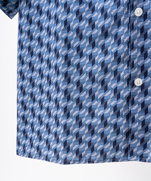 417 EDIFICE(フォーワンセブンエディフィス)の「【AIR RIP/エアリップ】パターンショートスリーブシャツ(シャツ/ブラウス・メンズ・オレンジ/ライトグリーン/アイボリー/ブルー・SMALL/MEDIUM/LARGE)」の17枚目の写真