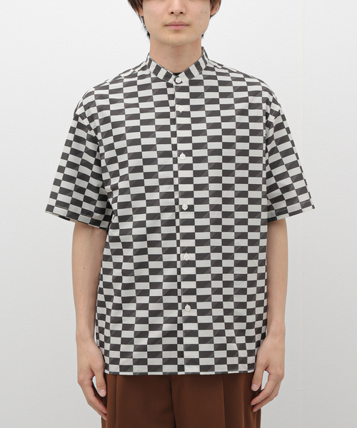 417 EDIFICE(フォーワンセブンエディフィス)の「【AIR RIP/エアリップ】パターンショートスリーブシャツ(シャツ/ブラウス・メンズ・オレンジ/ライトグリーン/アイボリー/ブルー・SMALL/MEDIUM/LARGE)」の21枚目の写真