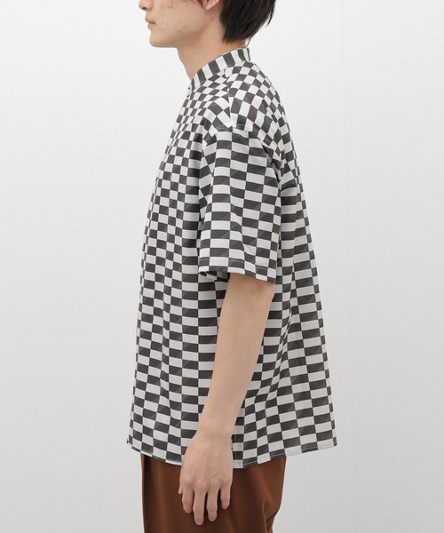 417 EDIFICE(フォーワンセブンエディフィス)の「【AIR RIP/エアリップ】パターンショートスリーブシャツ(シャツ/ブラウス・メンズ・オレンジ/ライトグリーン/アイボリー/ブルー・SMALL/MEDIUM/LARGE)」の22枚目の写真