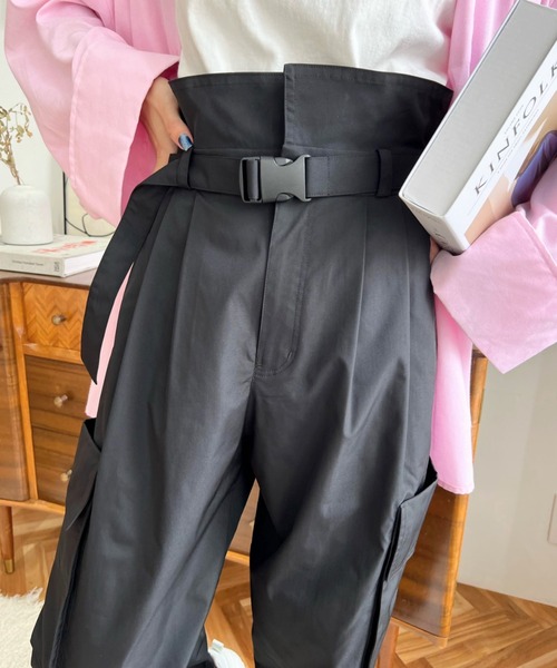 専用martinique マルティニーク ハイウェスト　カーゴパンツ　ベルト付き martinique カーゴパンツ レディース : ZOZOTOWN Yahoo!店