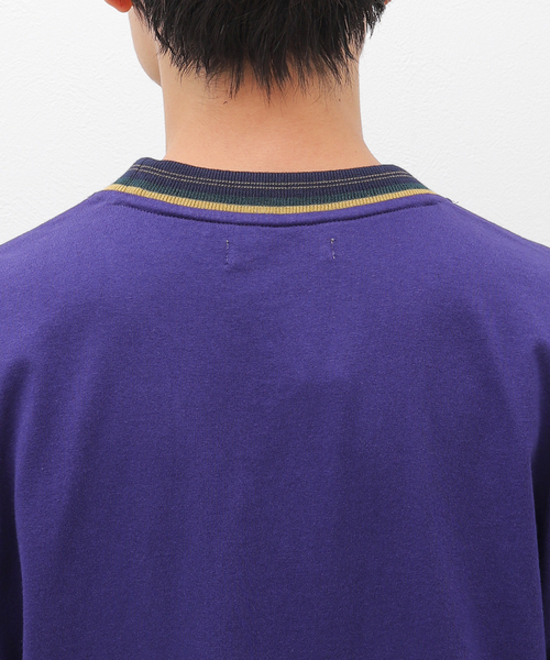 JOURNAL STANDARD（ジャーナルスタンダード）の「ジャガード クルーネックカットソー（Tシャツ/カットソー・メンズ・ホワイト/チャコールグレー/ブラック/パープル・MEDIUM/LARGE）」の13枚目の写真