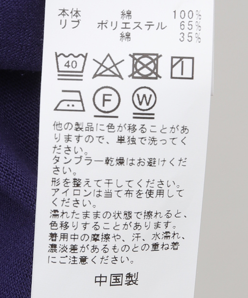 JOURNAL STANDARD（ジャーナルスタンダード）の「ジャガード クルーネックカットソー（Tシャツ/カットソー・メンズ・ホワイト/チャコールグレー/ブラック/パープル・MEDIUM/LARGE）」の17枚目の写真