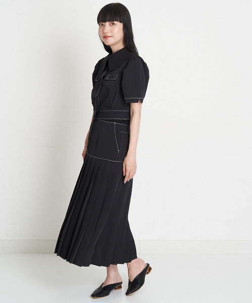A de a.v.v（アードアー・ヴェ・ヴェ）の「パフスリーブ胸ポケットブラウス（シャツ/ブラウス・レディース・アイボリー/ブルー/ブラック・36/38）」の11枚目の写真