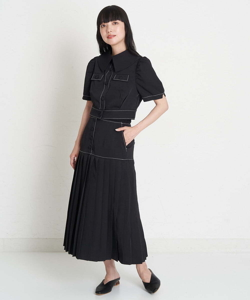 A de a.v.v（アードアー・ヴェ・ヴェ）の「パフスリーブ胸ポケットブラウス（シャツ/ブラウス・レディース・アイボリー/ブルー/ブラック・36/38）」の13枚目の写真