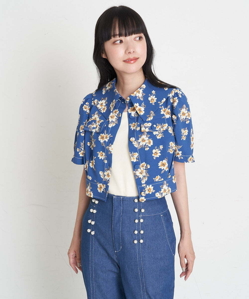 A de a.v.v（アードアー・ヴェ・ヴェ）の「パフスリーブ胸ポケットブラウス（シャツ/ブラウス・レディース・アイボリー/ブルー/ブラック・36/38）」の14枚目の写真