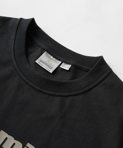 Gramicci（グラミチ）の「【GRAMICCI/グラミチ】DANCING MAN ブランドロゴプリント 半袖Tシャツ/クルーネックTシャツ（Tシャツ/カットソー・メンズ・ブラック/ホワイト/グレイッシュブルー・L/M）」の6枚目の写真