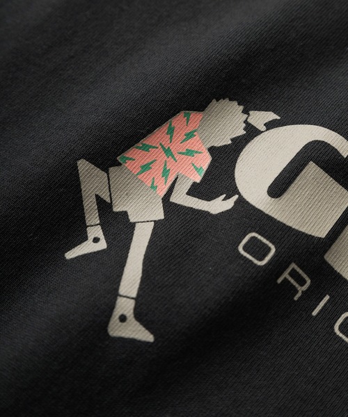 Gramicci（グラミチ）の「【GRAMICCI/グラミチ】DANCING MAN ブランドロゴプリント 半袖Tシャツ/クルーネックTシャツ（Tシャツ/カットソー・メンズ・ブラック/ホワイト/グレイッシュブルー・L/M）」の8枚目の写真