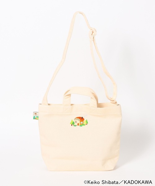 niko and...（ニコアンド）の「【パンどろぼう】コラボ2WAYトートバッグ【web限定販売】（トートバッグ・レディース・アイボリー/ブラウン・0）」の3枚目の写真