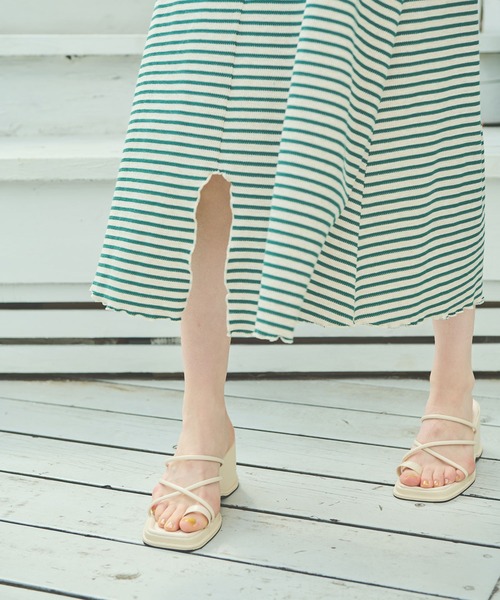 Crisp(クリスプ)の「ボーダーバイカラーキャミワンピース(ワンピース・レディース・ブラウン/グリーン/ネイビー・FREE)」の13枚目の写真