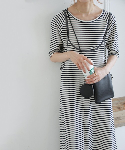 Crisp(クリスプ)の「ボーダーバイカラーキャミワンピース(ワンピース・レディース・ブラウン/グリーン/ネイビー・FREE)」の19枚目の写真