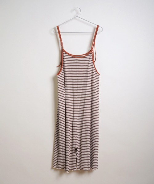 Crisp(クリスプ)の「ボーダーバイカラーキャミワンピース(ワンピース・レディース・ブラウン/グリーン/ネイビー・FREE)」の15枚目の写真