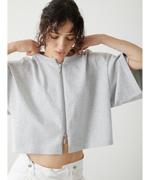 【LA PEAU DE GEM】ジップ Tシャツ