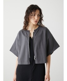 【LA PEAU DE GEM】ジップ Tシャツ