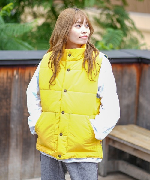 THE NORTH FACE イエローダウンベスト ダウンベスト 黄色 フード付き