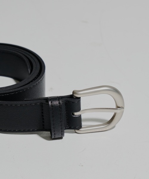 Aunt Marie's(アントマリーズ)の「ベーシックバックルベルト/30㎜(ベルト・レディース・ブラック・FREE)」の2枚目の写真