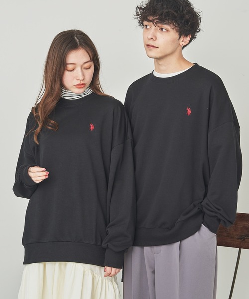 U.S. POLO ASSN.(ユーエスポロアッスン)の「∴WEGO/U.S. POLO ASSN.ワンポイントスウェットプルオーバー(スウェット・メンズ・パープル/ライトベージュ/グレー系その他/ブラック・MEDIUM/LARGE)」の2枚目の写真