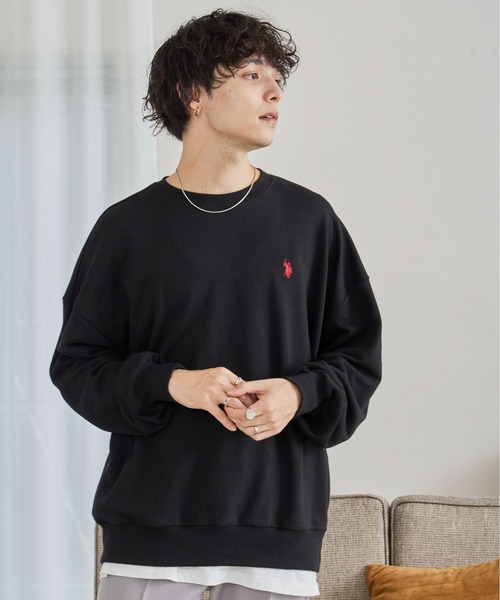 U.S. POLO ASSN.(ユーエスポロアッスン)の「∴WEGO/U.S. POLO ASSN.ワンポイントスウェットプルオーバー(スウェット・メンズ・パープル/ライトベージュ/グレー系その他/ブラック・MEDIUM/LARGE)」の20枚目の写真