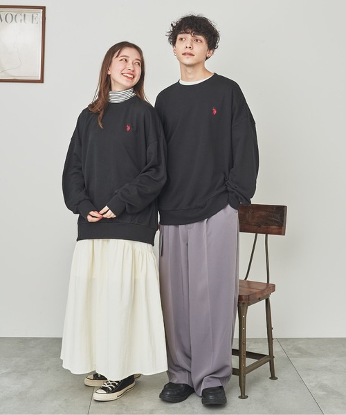 U.S. POLO ASSN.(ユーエスポロアッスン)の「∴WEGO/U.S. POLO ASSN.ワンポイントスウェットプルオーバー(スウェット・メンズ・パープル/ライトベージュ/グレー系その他/ブラック・MEDIUM/LARGE)」の17枚目の写真