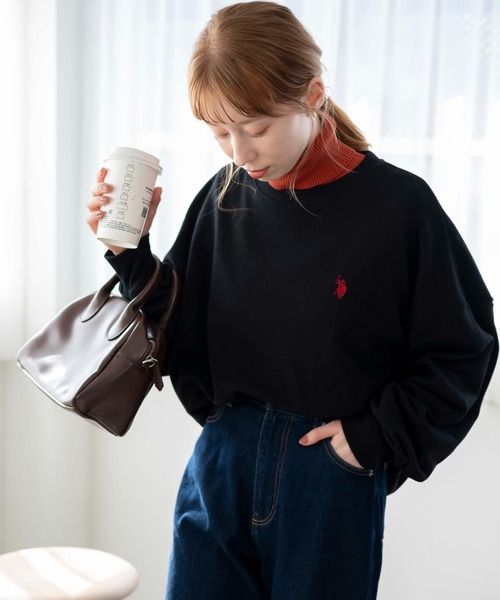 U.S. POLO ASSN.(ユーエスポロアッスン)の「∴WEGO/U.S. POLO ASSN.ワンポイントスウェットプルオーバー(スウェット・メンズ・パープル/ライトベージュ/グレー系その他/ブラック・MEDIUM/LARGE)」の21枚目の写真