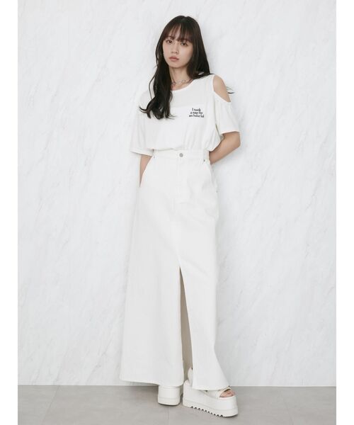 美品＊Plantation アシンメトリー Tシャツ 白 カットソー 製品