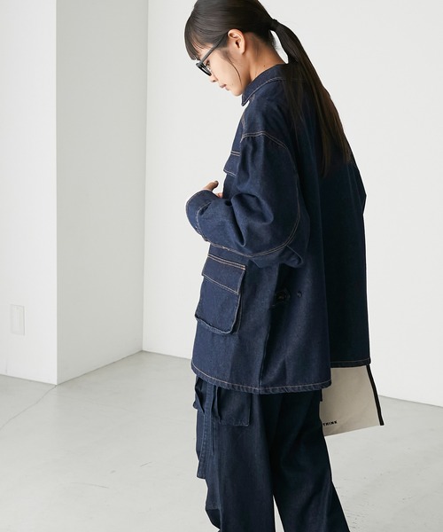 SLY | VINTAGE BOXY F／LEATHER ジャケット (ジャケット ) |SHEL