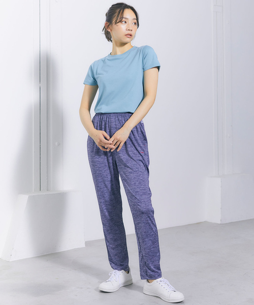 cross marche(クロスマルシェ)の「【HEAD】吸水速乾・UV対策 テーパードフィットパンツ(ヘッド)(その他パンツ・レディース・ネイビー/ブラック/パープル/チャコールグレー・L/M/LL)」の22枚目の写真