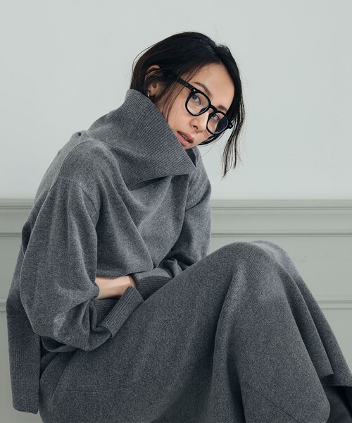 NOLLEY’S(ノーリーズ)の「◇【WEB限定】ハミルトンNYターンカフスプルオーバーニット(ニット/セーター・レディース・チャコールグレー/ブラック/グレイッシュベージュ/オフホワイト・FREE)」の20枚目の写真