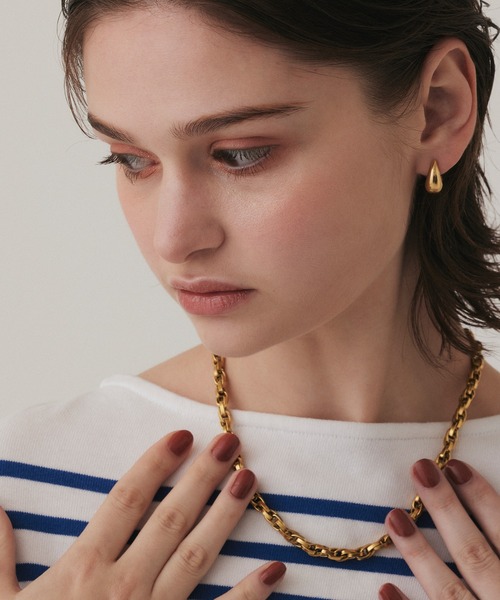 CENE(セネ)の「【CENE】セネ/ドロップレットピアス(ピアス(両耳用)・レディース・シルバー/ゴールド・FREE)」の7枚目の写真