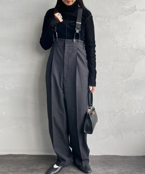 JF Ready Made（ジェイエフレディメイド）の「[Jf Ready Made/ジェイエフレディメイド] フロッキーベロア ハイネックカットソー（Tシャツ/カットソー・レディース・シルバー/ブラック/イエロー・F）」の10枚目の写真