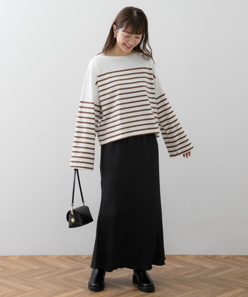 URBAN RESEARCH Sonny Label（アーバンリサーチサニーレーベル）の「パネルボーダールーズプルオーバー（Tシャツ/カットソー・レディース・ネイビー/オフホワイト/ホワイト系その他・FREE）」の20枚目の写真