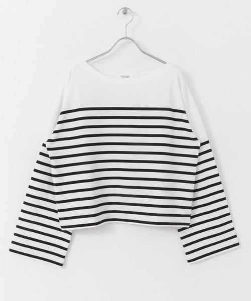 URBAN RESEARCH Sonny Label（アーバンリサーチサニーレーベル）の「パネルボーダールーズプルオーバー（Tシャツ/カットソー・レディース・ネイビー/オフホワイト/ホワイト系その他・FREE）」の18枚目の写真