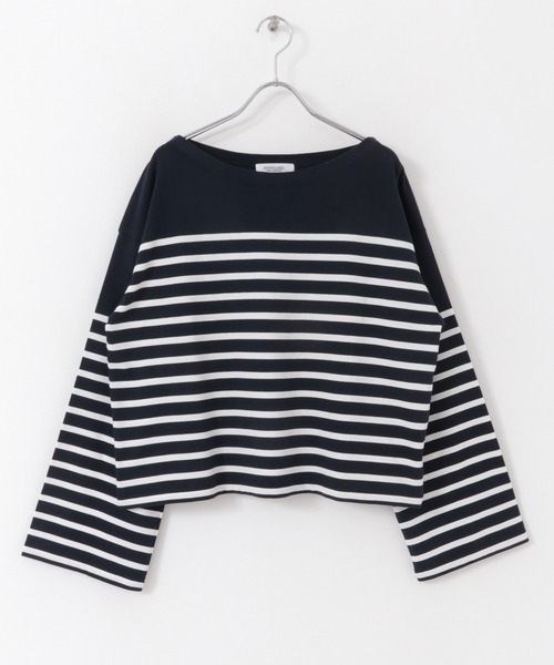 URBAN RESEARCH Sonny Label（アーバンリサーチサニーレーベル）の「パネルボーダールーズプルオーバー（Tシャツ/カットソー・レディース・ネイビー/オフホワイト/ホワイト系その他・FREE）」の13枚目の写真