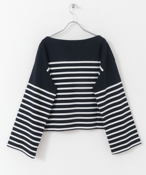 URBAN RESEARCH Sonny Label（アーバンリサーチサニーレーベル）の「パネルボーダールーズプルオーバー（Tシャツ/カットソー・レディース・ネイビー/オフホワイト/ホワイト系その他・FREE）」の8枚目の写真