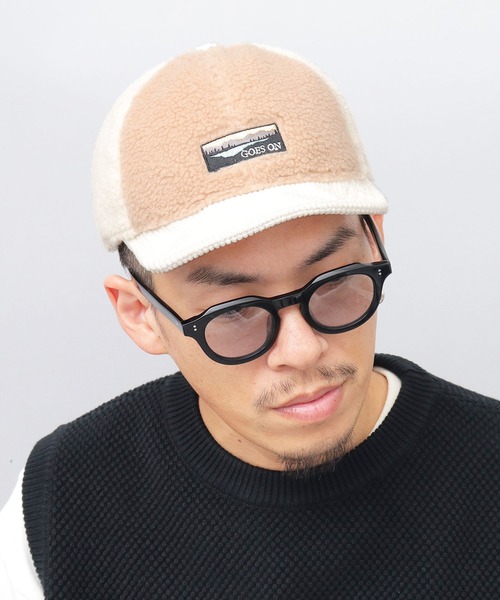 セール】コーデュロイ ボア 切り替え ショートバイザー ボール