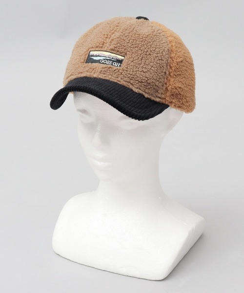 Basiquenti(ベーシックエンティ)の「コーデュロイ ボア 切り替え ショートバイザー ボールキャップ(キャップ・メンズ・キャメル/ブラック/グレー/オフホワイト・FREE)」の17枚目の写真