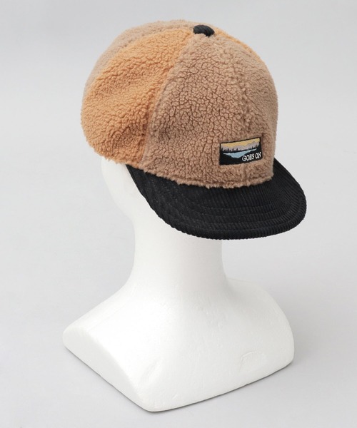 Basiquenti(ベーシックエンティ)の「コーデュロイ ボア 切り替え ショートバイザー ボールキャップ(キャップ・メンズ・キャメル/ブラック/グレー/オフホワイト・FREE)」の15枚目の写真