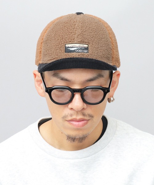 Basiquenti(ベーシックエンティ)の「コーデュロイ ボア 切り替え ショートバイザー ボールキャップ(キャップ・メンズ・キャメル/ブラック/グレー/オフホワイト・FREE)」の12枚目の写真